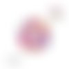 X2 cabochons plumes 12mm