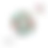 X2 cabochons plumes 12mm