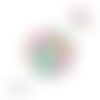 X2 cabochons plumes 12mm