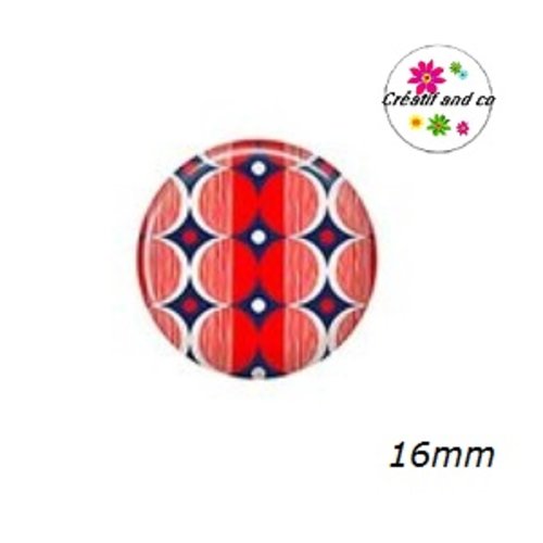 X2 cabochons à motif 16mm