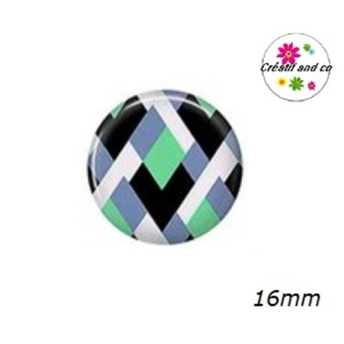 X2 cabochons à motif 16mm