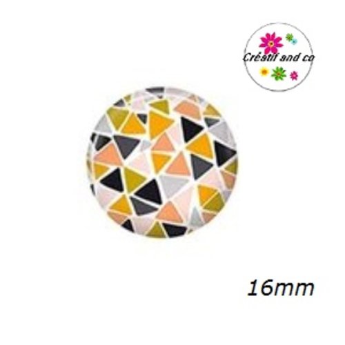 X2 cabochons à motif 16mm