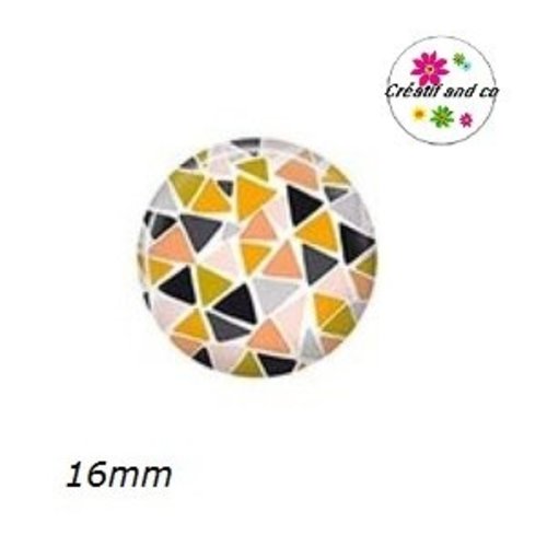 X2 cabochons à motif 16mm