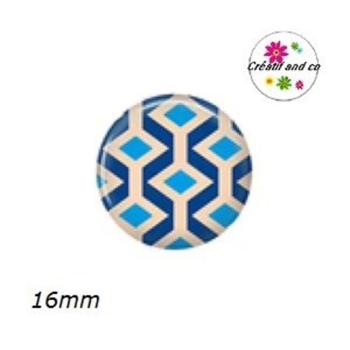 X2 cabochons à motif 16mm