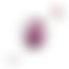 X2 cabochons ruban rose 12mm