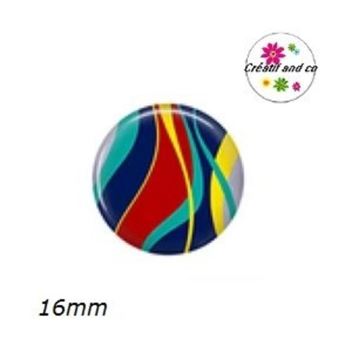 X2 cabochons à motif 16mm