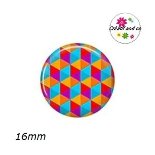 X2 cabochons à motif 16mm