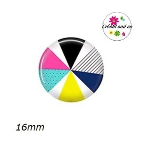 X2 cabochons à motif 16mm