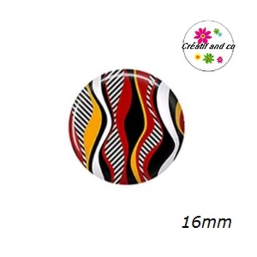 X2 cabochons à motif 16mm