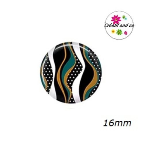 X2 cabochons à motif 16mm