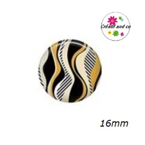 X2 cabochons à motif 16mm