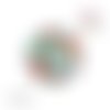 X2 cabochons fleuris 12mm