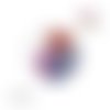 X2 cabochons fleur aquarelle marguerite 12mm