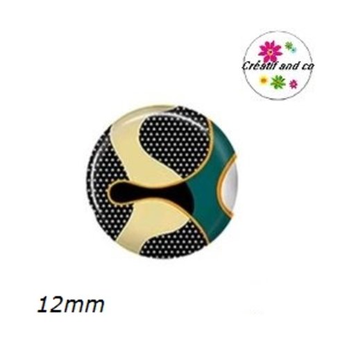 X2 cabochons à motif 12mm