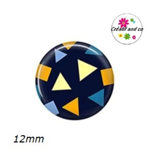 X2 cabochons à motif 12mm