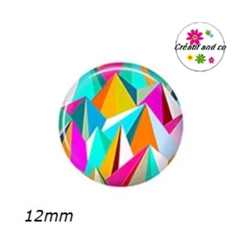 X2 cabochons à motif 12mm