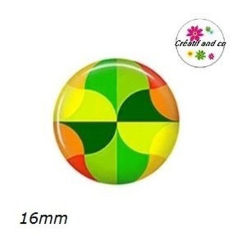 Cabochon à motif 16mm