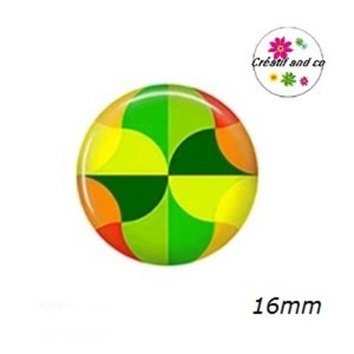 Cabochon à motif 16mm
