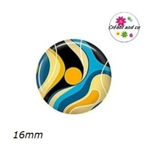 Cabochon à motif 16mm