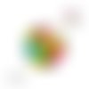 Cabochon fleuri 12mm