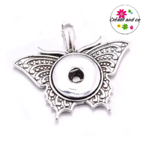 Pendentif papillon pour bouton pression