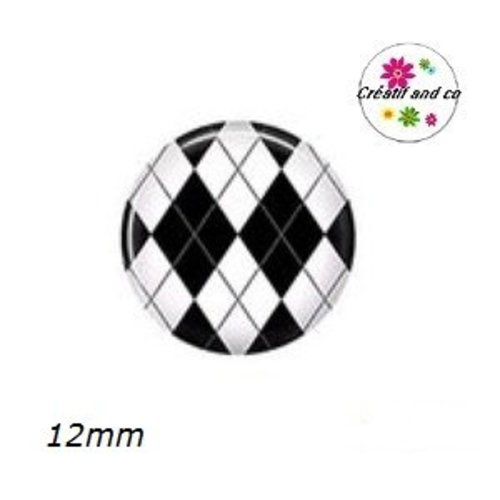 Cabochon à motif 12mm