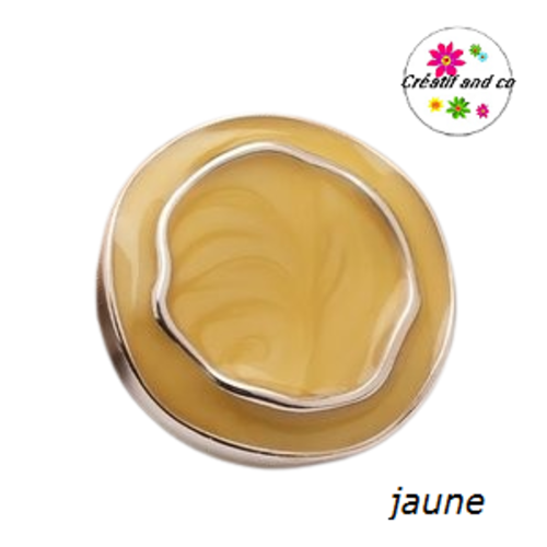 Bouton irrégulier doré et jaune