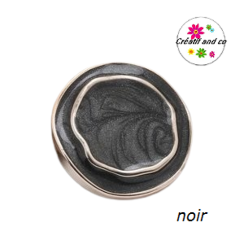 Bouton irrégulier doré noir gris