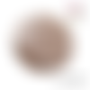 Bouton irrégulier doré et gris beige