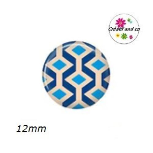 Cabochon à motif 12mm