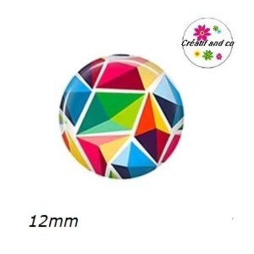 Cabochon à motif 12mm