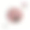 Bouton rose motif tulipe