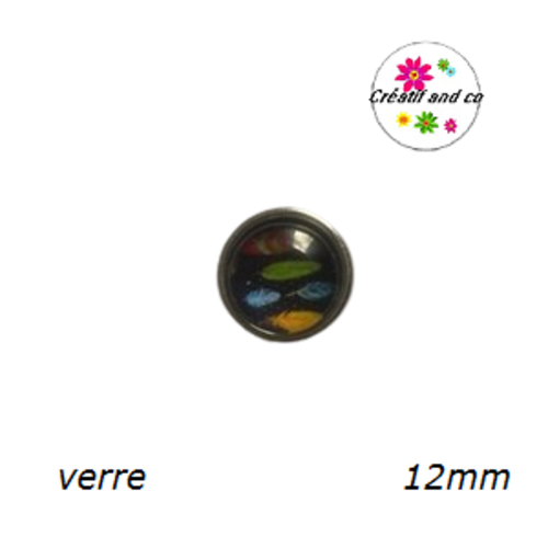 Bouton pression plume 12mm