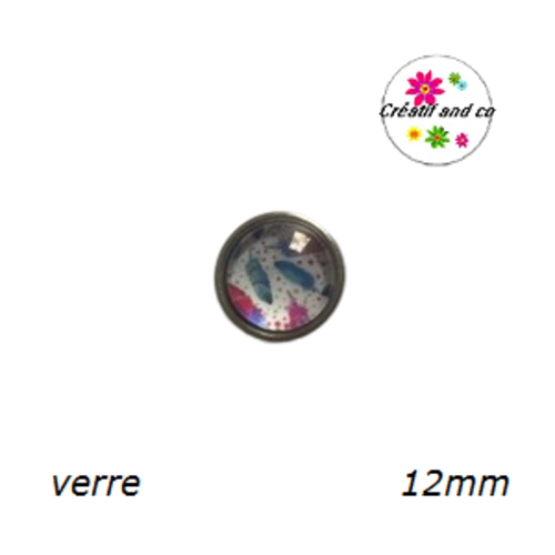 Bouton pression plume 12mm