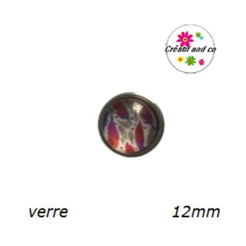 Bouton pression plume 12mm
