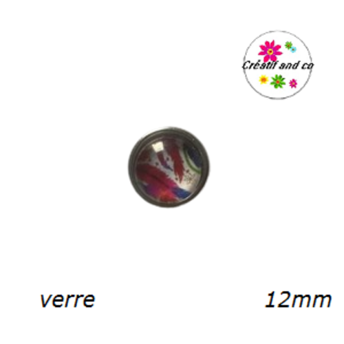 Bouton pression plume 12mm
