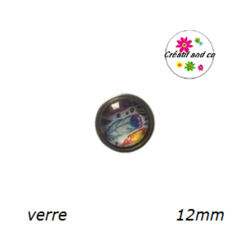 Bouton pression plume 12mm