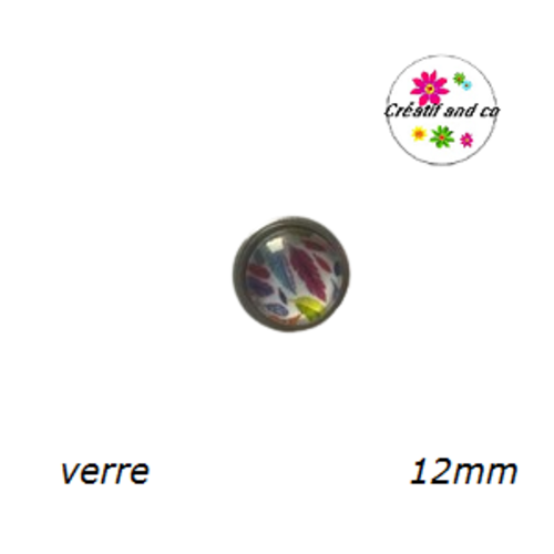 Bouton pression plume 12mm