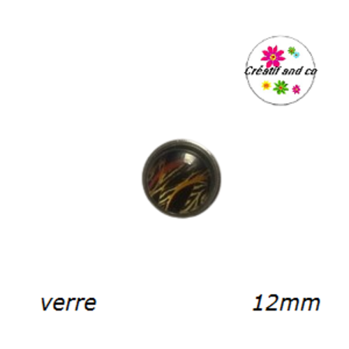 Bouton pression à motif 12mm