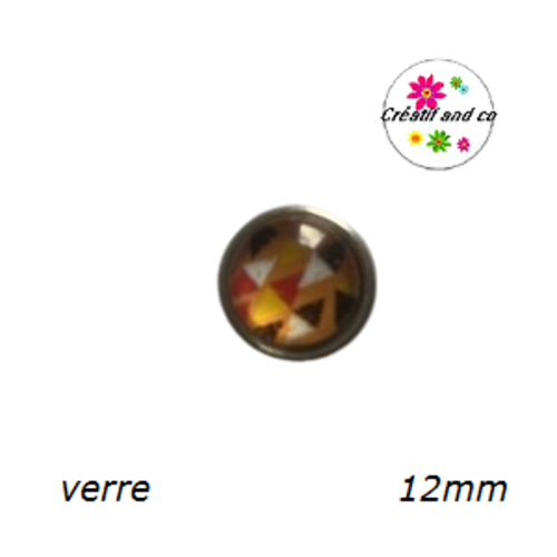 Bouton pression à motif 12mm