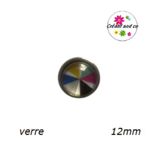 Bouton pression à motif 12mm