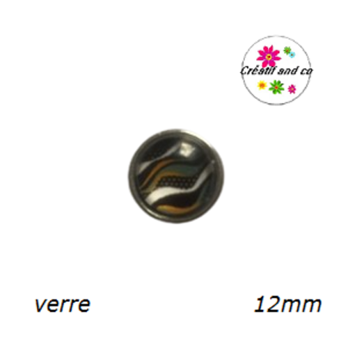 Bouton pression à motif 12mm