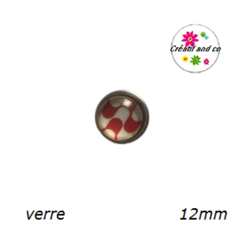 Bouton pression à motif 12mm