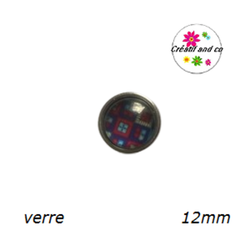 Bouton pression à motif 12mm