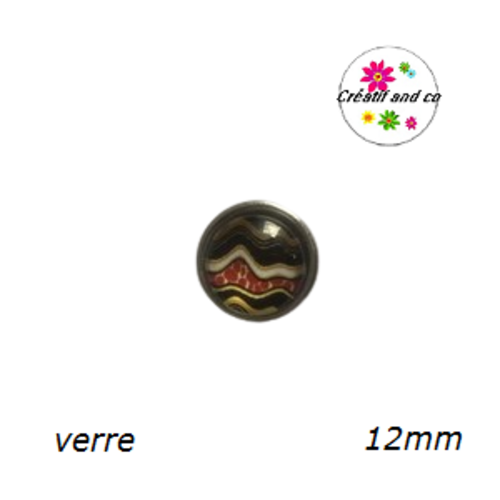 Bouton pression à motif 12mm