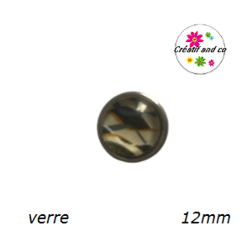 Bouton pression à motif 12mm