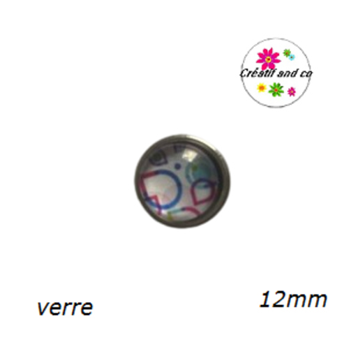 Bouton pression à motif 12mm