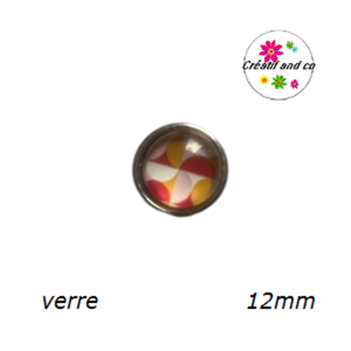 Bouton pression à motif 12mm