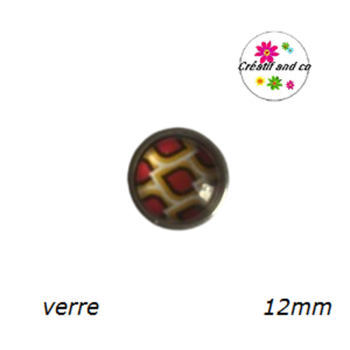 Bouton pression à motif 12mm
