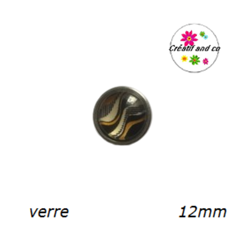 Bouton pression à motif 12mm